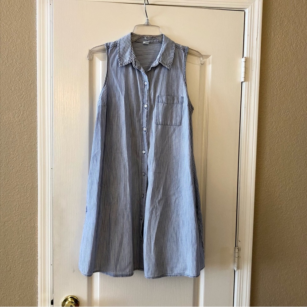 Chambray swing dress